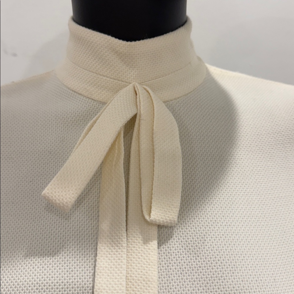 Mother of Pearl 100% Wool Knit Tie-Neck Dress – Size 4 – New - Picture 5 of 14